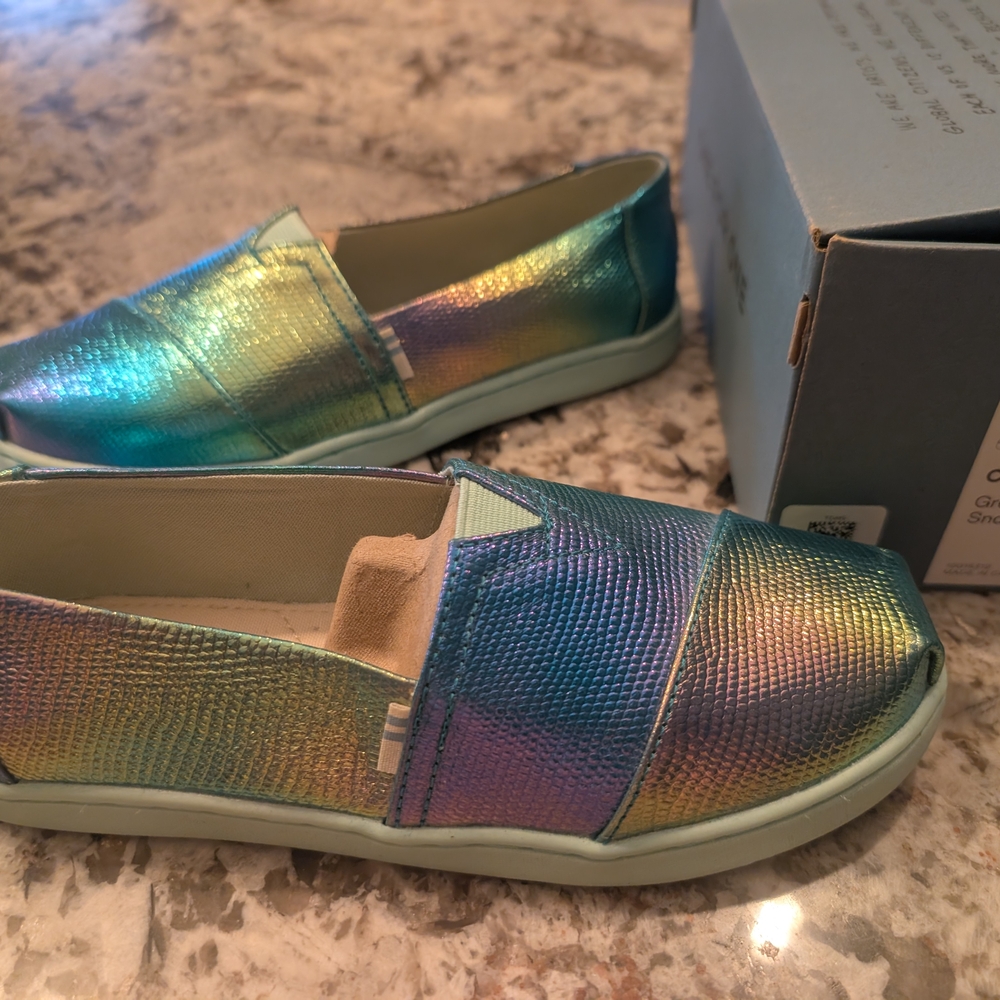TOMS Iridescent Slip-On Shoes